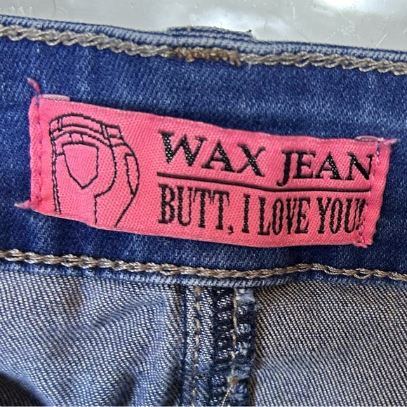 Wax Jeans Butt I Love You Stretch Distressed Skinny Jeans Size 7 - Picture 10 of 10